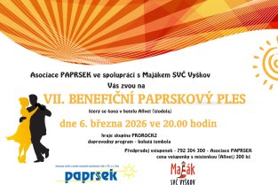 Pozvánka na PAPRSKOVÝ ples